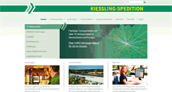 Desktop Screenshot of kiessling-spedition.de